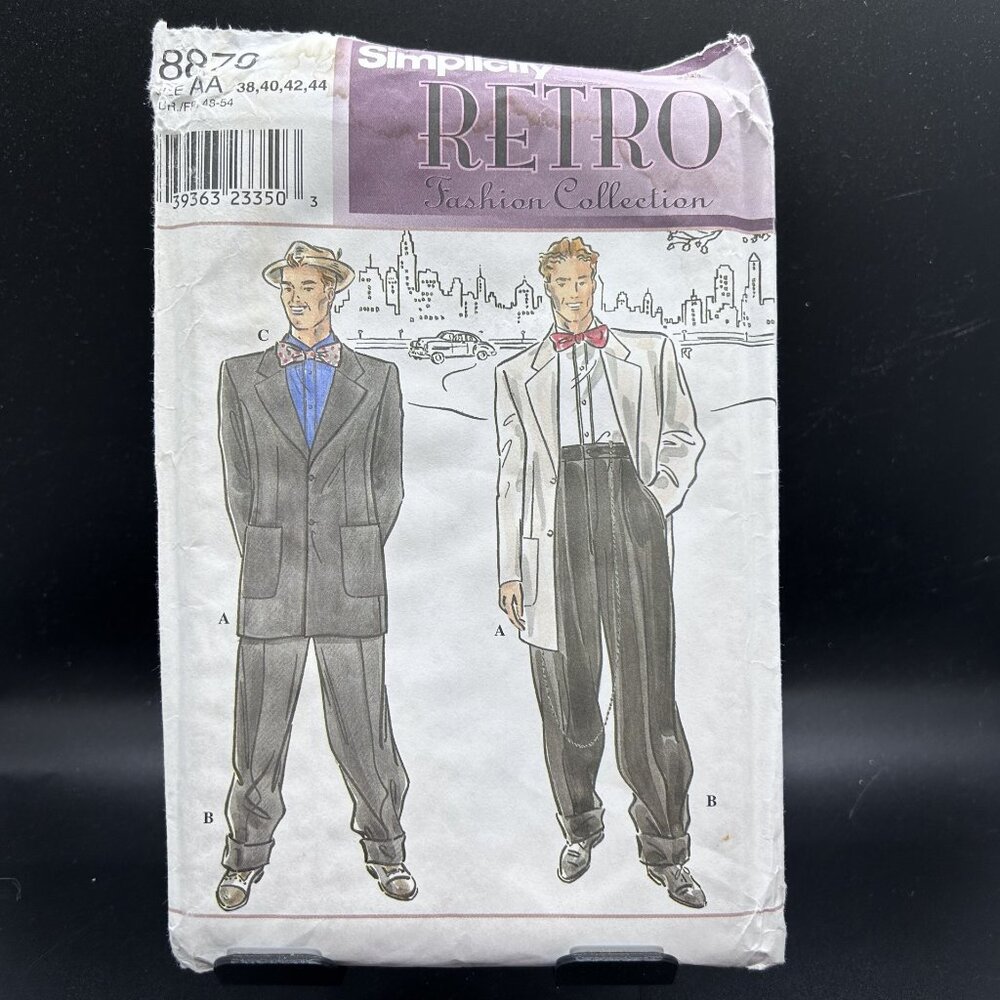 Simplicity Retro Fashion Collection 8879 “Zoot Suit” (38-44)Sewing Pattern Uncut